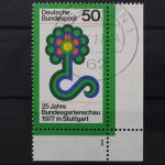 Deutschland (BRD), MiNr. 927, Ecke rechts unten, FN 1, gestempelt