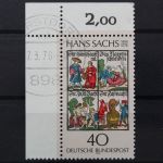 Deutschland (BRD), MiNr. 877, Ecke links oben, gestempelt