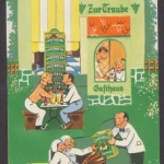Underberg Werbung, 3 D Klappkarte in Postkartengröße