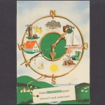 Underberg Werbung, 3 D Klappkarte in Postkartengröße