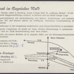 Hunding Bayerischer Wald, Werbekarte für Haus Senniger