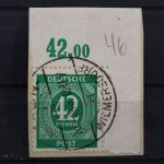 Gem. Ausgaben, MiNr. 930, Ecke rechts oben, Briefstück