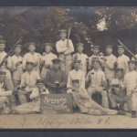 Soldaten der E. Kompanie I. R. 82 1914/16, Fotoansichtskarte