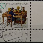 Deutschland (BRD), MiNr. 1011, Ecke rechts unten, FN 2, gestempelt