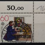Deutschland (BRD), MiNr. 1012, Ecke rechts oben, gestempelt