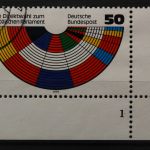 Deutschland (BRD), MiNr. 1002, Ecke rechts unten, FN 1, gestempelt