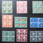 Deutschland (BRD) Viererblock-Sammlung ab den 1950er Jahren