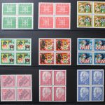 Deutschland (BRD) Viererblock-Sammlung ab den 1950er Jahren