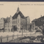 Naumburg, Bismarck - Platz mit dem Realgymnasium