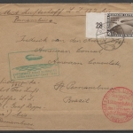 Deutsches Reich, Sieger Nr. 124 Ba, Zeppelinbrief