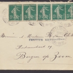 Frankreich, Zensurbrief aus dem Jahr 1916, Bedarfsbeleg