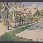 Feldpostkarte, roter Stempel Fernsprechabteilung aus dem Jahr 1917 Code: 3,4