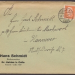 Celle 1 Land, Stempel auf Brief, 1932