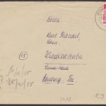 Vahlen über Uslar, Landpoststempel auf Brief, 1950
