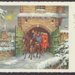Lengenfeld über Landsberg (Lech), Landpoststempel auf Karte, 1958