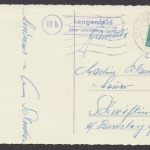 Lengenfeld über Landsberg (Lech), Landpoststempel auf Karte, 1958