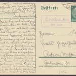 Eberhausen über Uslar, Landpoststempel auf Ganzsache