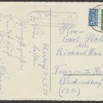 Ehestorf über Hamburg-Harburg, Landpoststempel auf AK, 1955