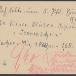 Bishausen über Nörten - Hardenberg, Landpoststempel auf Postkarte, 1956