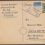 Bodensee über Duderstadt, Landpoststempel auf Ganzsache, 1952