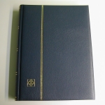 Leuchtturm, Einsteckbuch PREMIUM, Farbe: Blau, 64 Seiten, schwarzer Karton