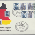 Berlin, MiNr. W 83-W 88 auf 2 Umschlägen, ESST Berlin, FDC