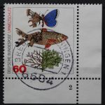 Deutschland (BRD), MiNr. 1087, Ecke rechts unten, FN 2, gestempelt
