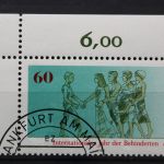 Deutschland (BRD), MiNr. 1083, Ecke links oben, gestempelt