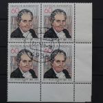 Deutschland (BRD), MiNr. 1082, 4er Block, Ecke rechts unten, gestempelt