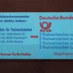 Deutschland (BRD), MiNr. MH 26 a mit Zählbalken, postfrisch