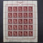 Generalgouvernement, MiNr. 118, 25er Bogen mit FN 4, postfrisch