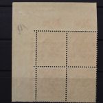 Bizone, MiNr. 46 I, 4er Block, Ecke rechts oben, postfrisch