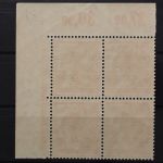 Bizone, MiNr. 46 I, 4er Block, Ecke rechts oben, postfrisch