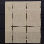 Bizone, MiNr. 40 I, 4er Block, Ecke re. oben, Walze, postfrisch