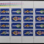 DDR, MiNr. 2464-2471, 2 Zd-Bogen m. Leerfeldern, FN I/1, postfrisch