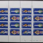 DDR, MiNr. 2464-2471, 2 Zd-Bogen m. Leerfeldern, FN II/2, postfrisch