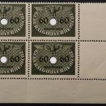 Generalgouvernement Dienst, MiNr. 11, 4er Block, Ecke rechts unten, postfrisch