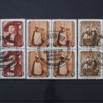 DDR, MiNr. 504, 505 + 507, 4er Block, gestempelt