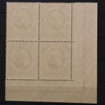 Bayern, MiNr. 109 I A, 4er Block, Ecke links unten, postfrisch