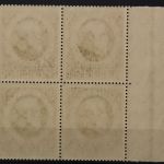 Bayern, MiNr. 109 I A, 4er Block, linker Rand, postfrisch