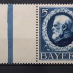 Bayern, MiNr. 107 I a, linker Rand, postfrisch