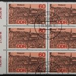 DDR, MiNr. 3164 OLF I, Sechserblock, linker Rand, EST
