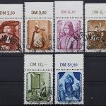 DDR, MiNr. 504-509, Oberrand, gestempelt
