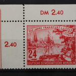 DDR, MiNr. 360 PLF I, Ecke links oben, postfrisch