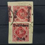 Deutsches Reich Dienst, MiNr. 53 PLF II, Briefstück