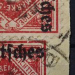 Deutsches Reich Dienst, MiNr. 53 PLF II, Briefstück