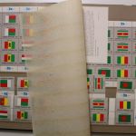 Briefmarken Ausland-Posten, Karton voller Alben