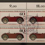 Deutschland (BRD), MiNr. 1125, 4er Block, Ecke links oben, gestempelt