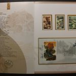 China, MiNr. 3244-3246 + Block 98, Folder, postfrisch