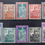 Italien, MiNr. 285-294, Falz